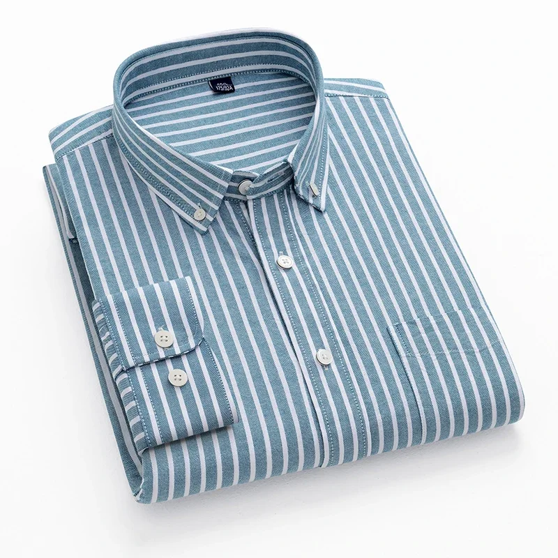 2025 100% 면 옥스포드 셔츠 비즈니스 남성용 캐 - Oxford Cotton Casual Shirt Business 리뷰 및 가격