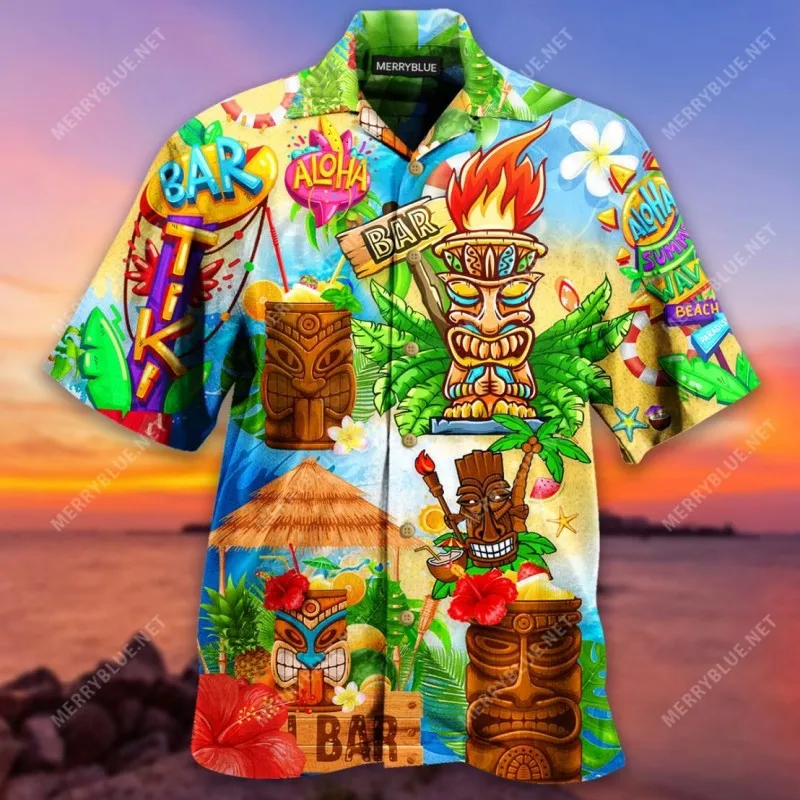 남성용 여름 하와이안 플로럴 빈티지 스타일 오버사이즈  - Vintage Hawaiian Floral Shirt 리뷰 및 가격